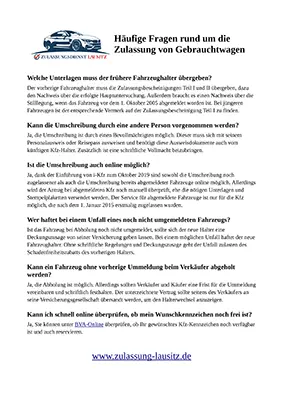 FAQ - Häufig gestellte Fragen